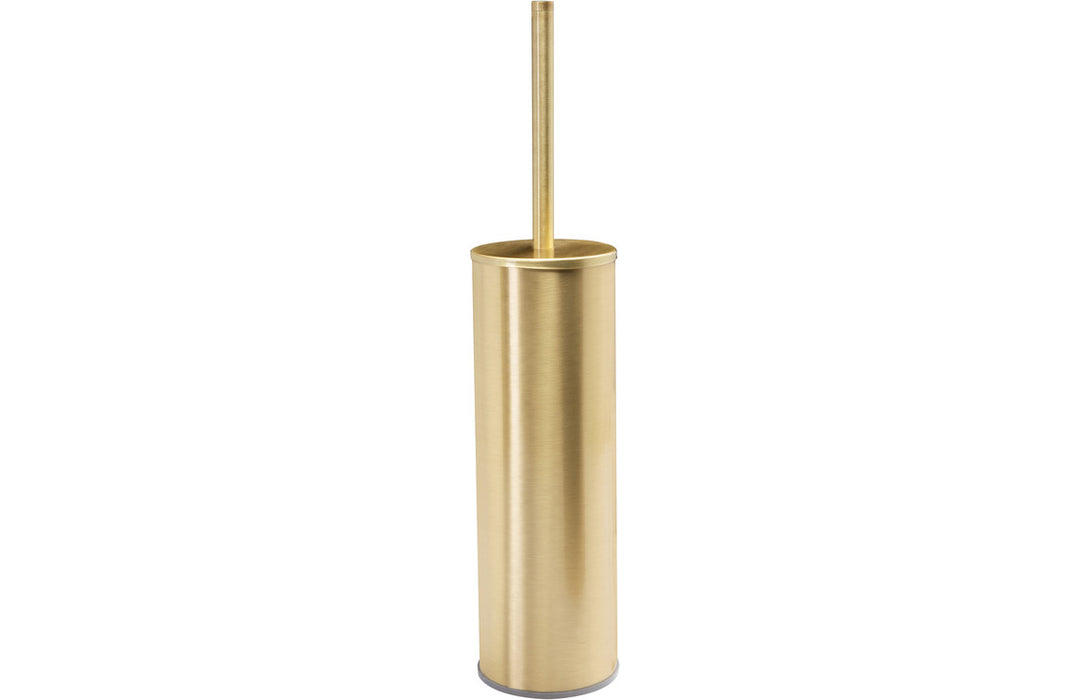 Bertello Wall Mounted Toilet Brush Holder - Brushed Brass