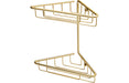 Elara 2-Tier Corner Shower Caddy - Brushed Brass