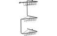 Elara 3-Tier Corner Shower Caddy - Black