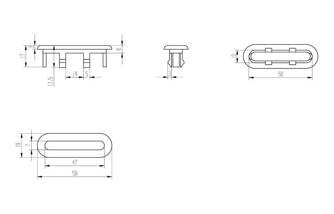 Oval Overflow Ring - Brushed Brass