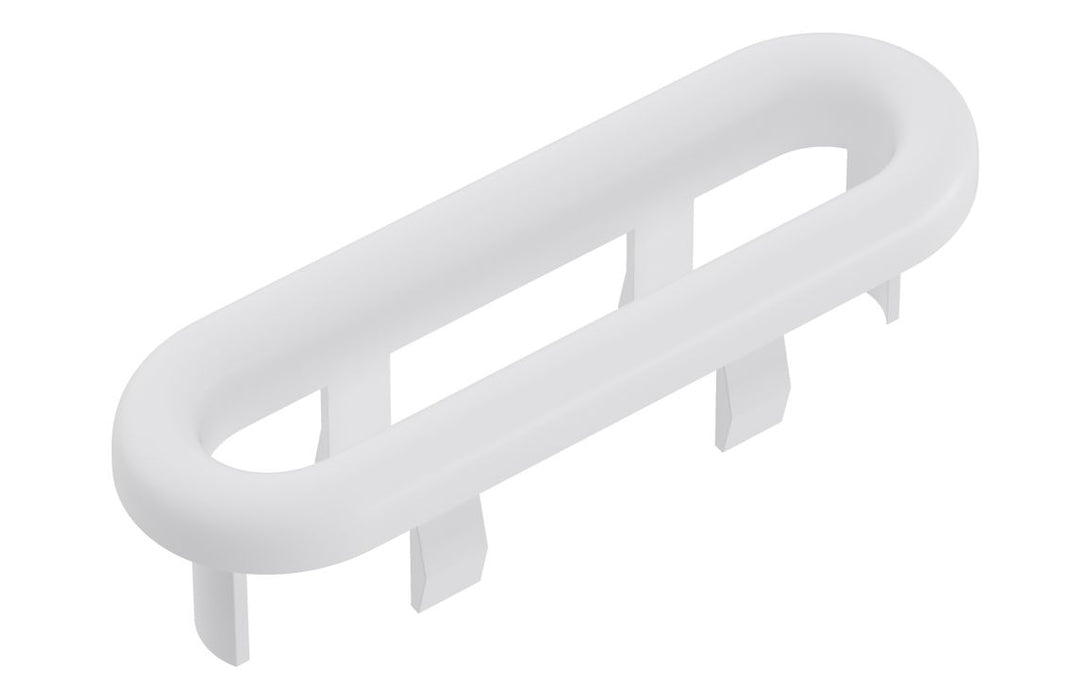 Oval Overflow Ring - White