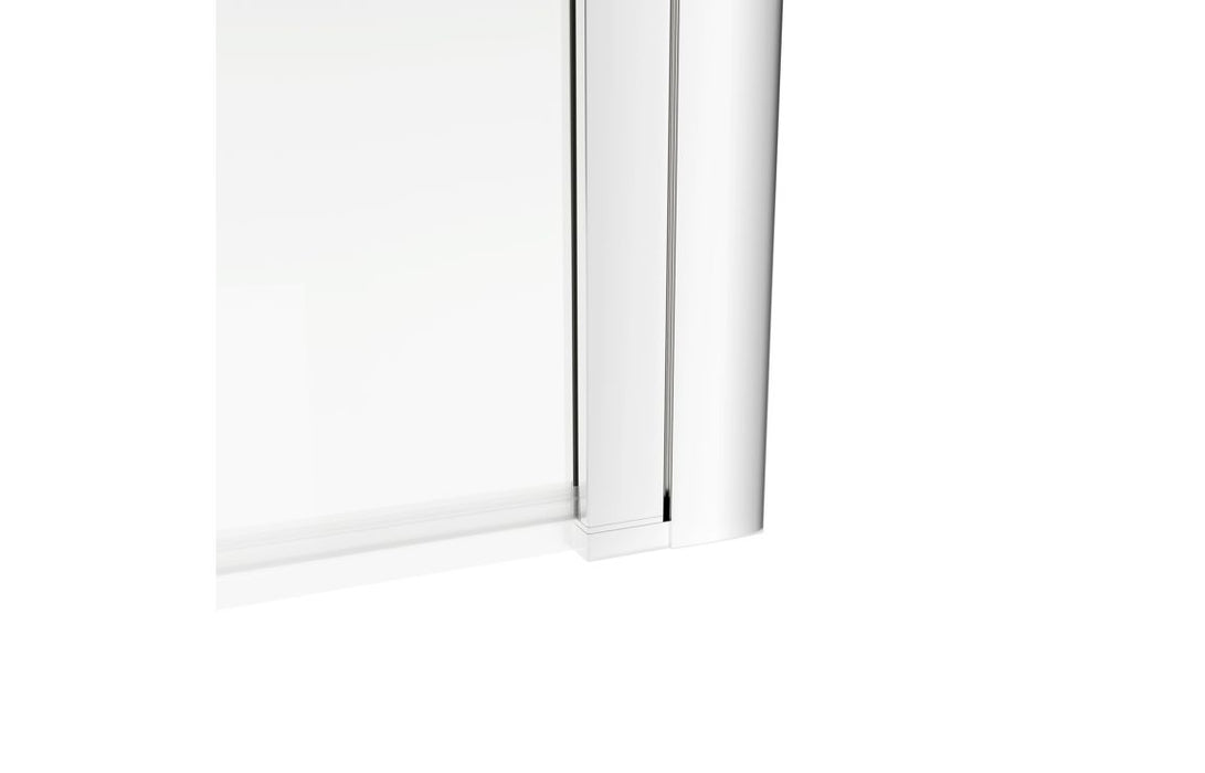 800x1500mm Single Straight Bath Screen (6mm) - Chrome
