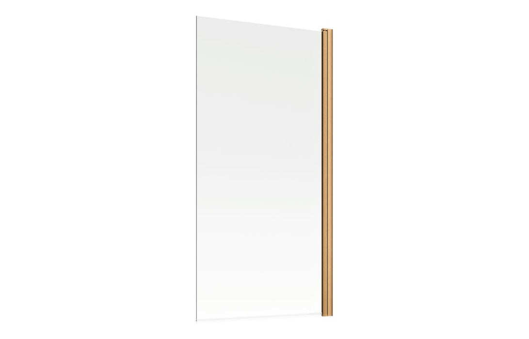 800x1500mm Single Straight Bath Screen (6mm) - Brushed Bronze