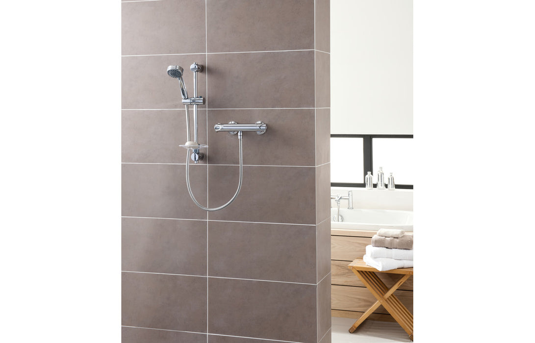 Triton Dene Cool-Touch Thermostatic Bar Mixer Shower - Chrome
