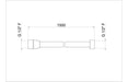 Vema Timea Black 1.5m PVC Hose