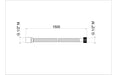Vema 1.5m Stainless Steel Hose
