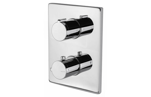 Vema Rectangular Two Outlet Thermostatic Mixer Valve