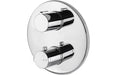 Vema Round Two Outlet Thermostatic Mixer Valve
