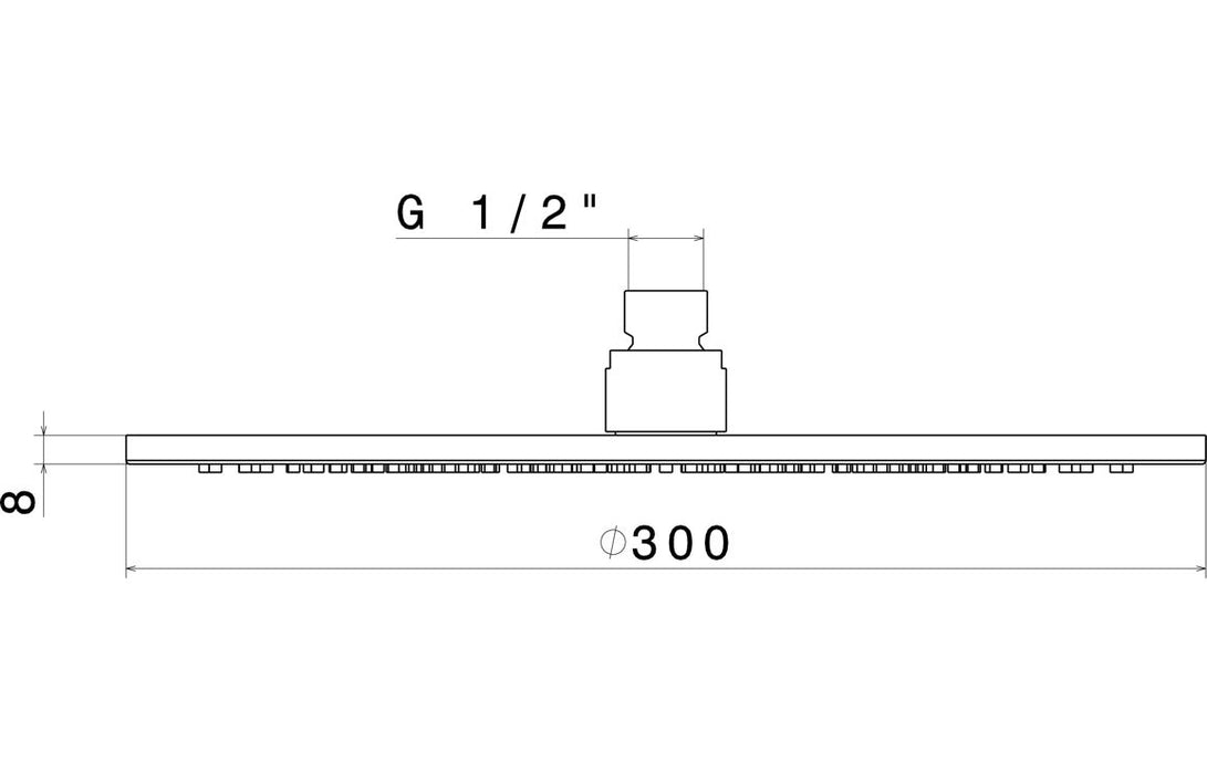 Vema 200mm Round Showerhead