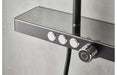 Vema Thermostatic Shower Column w/Fixed Head, Riser, Shelf & Foot Wash - White/Chrome