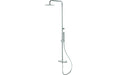 Vema Thermostatic Round Bar Valve w/Fixed Head & Riser - Chrome