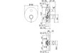 Vema Maira Black Concealed Two Outlet Shower Mixer w/Diverter