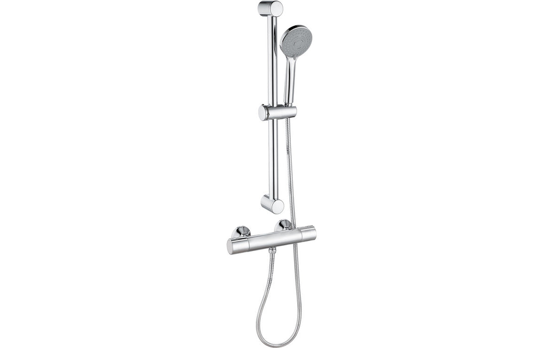 Gaia Cool-Touch Thermostatic Bar Mixer Shower - Chrome