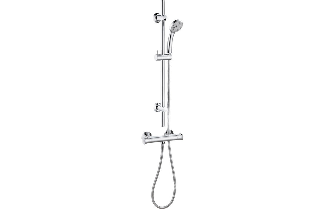 Cronos Thermostatic Bar Mixer Shower - Chrome