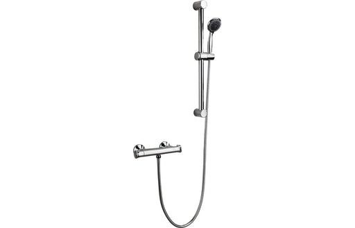 Gaela Low Pressure Thermostatic Bar Mixer Shower - Chrome
