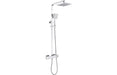 Orion Cool-Touch Thermostatic Mixer Shower w/Riser & Overhead Kit - Chrome