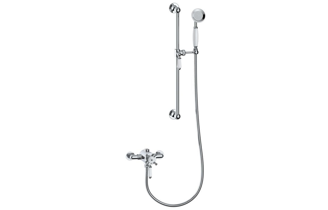 Carrick Concentric Single Outlet Shower Valve & Riser Kit Pack 1 - Chrome