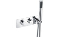 Moira Thermostatic Two Outlet Shower Valve w/Handset - Chrome