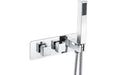 Aria Thermostatic Two Outlet Shower Valve w/Handset - Chrome