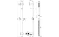 Square Premium Slider Rail Kit w/Elbow