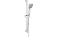 Eclipse Square Slider Rail Kit & Single Mode Handset - Chrome