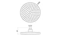 Seren 200mm Round Showerhead - Chrome