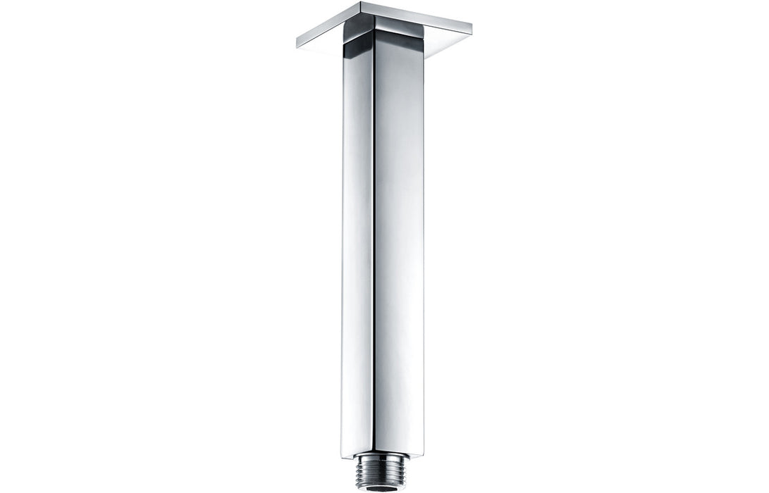 Eclipse 180mm Square Ceiling Arm - Chrome