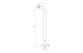 Seren 320mm Round Shower Arm - Brushed Bronze
