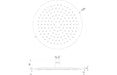 Seren 250mm Round Ultraslim Showerhead - Brushed Brass

