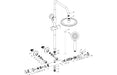 Round Thermostatic Bar Mixer w/Riser Kit 