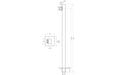 Square Concealed Valve Head & Arm Shower Pack