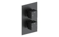 Eclipse Square Shower Valve & Kit Pack 2 - Matt Black