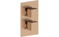 Eclipse Square Shower Valve & Kit Pack 2 - Brushed Bronze