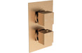 Eclipse Square Shower Valve & Kit Pack 3 - Brushed Bronze