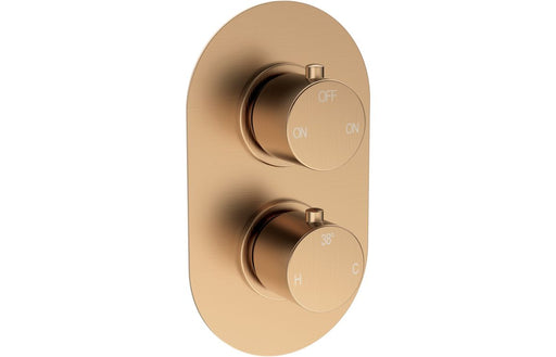 Seren Round Shower Valve & Kit Pack 3 - Brushed Bronze
