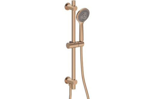 Seren Round Riser Rail Kit w/Elbow & 3 Mode Handset - Brushed Bronze