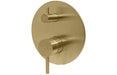 Vema Tiber Two Outlet Shower Mixer w/Diverter - Brushed Brass