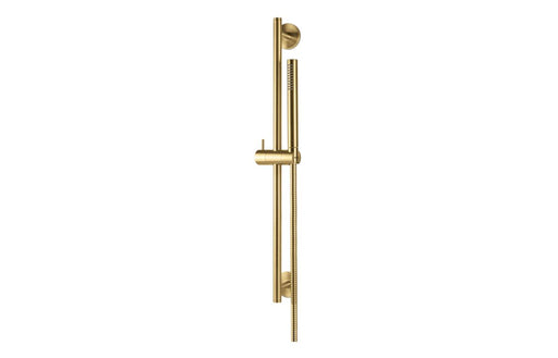 Vema Tiber Riser, Handset & Hose Set - Brushed Brass