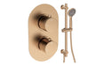 Seren Round Shower Valve & Kit Pack 2 - Brushed Bronze