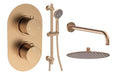 Seren Round Shower Valve & Kit Pack 3 - Brushed Bronze
