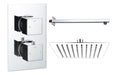 Eclipse Square Shower Valve & Kit Pack 1 - Chrome