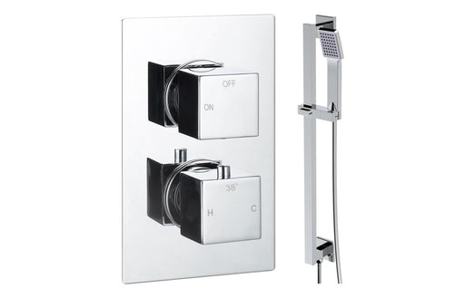 Eclipse Square Shower Valve & Kit Pack 2 - Chrome