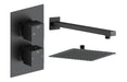 Eclipse Square Shower Valve & Kit Pack 1 - Matt Black