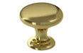 38mm Round Knob Handle - Brushed Brass