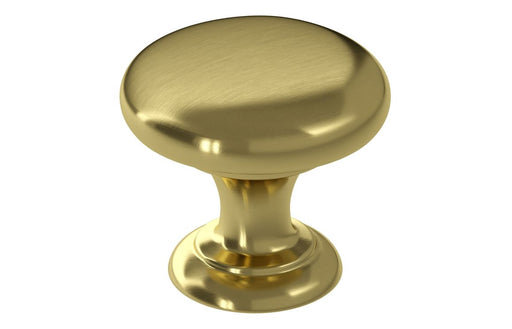 38mm Round Knob Handle - Brushed Brass