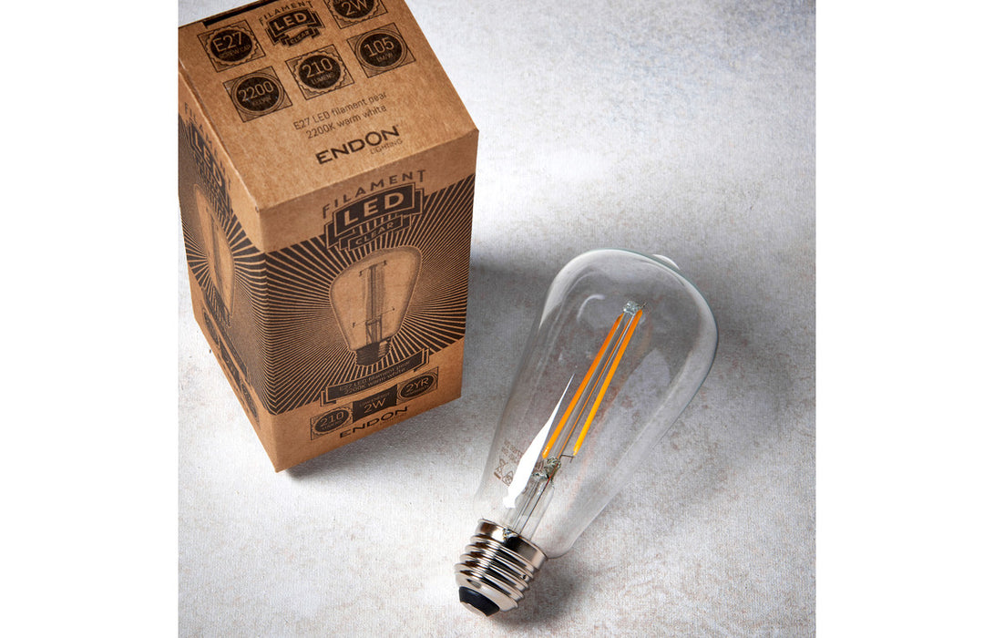 E27 LED Filament Pear Bulb