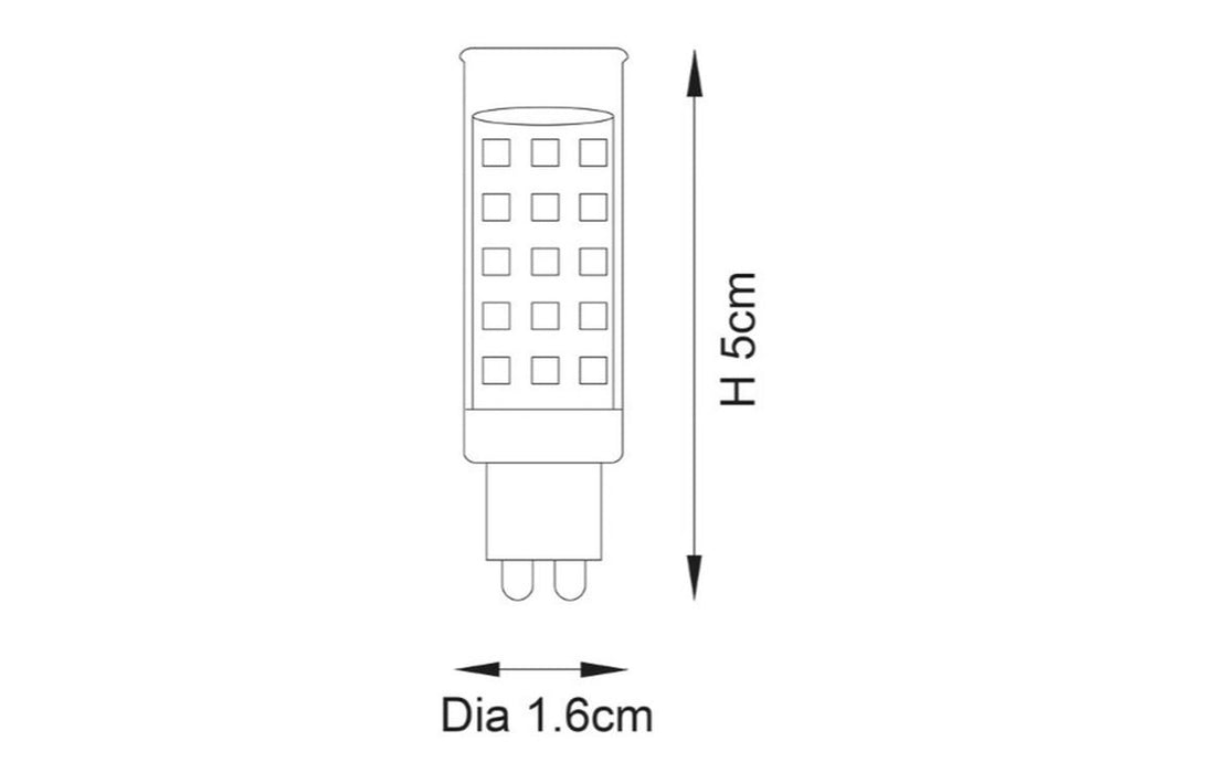 G9 LED SMD 200lm 2.5W Bulb - Cool White