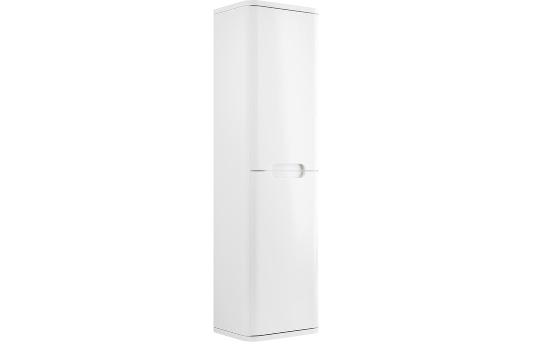 Lavena 350mm 2 Door Wall Hung Tall Unit - White Gloss