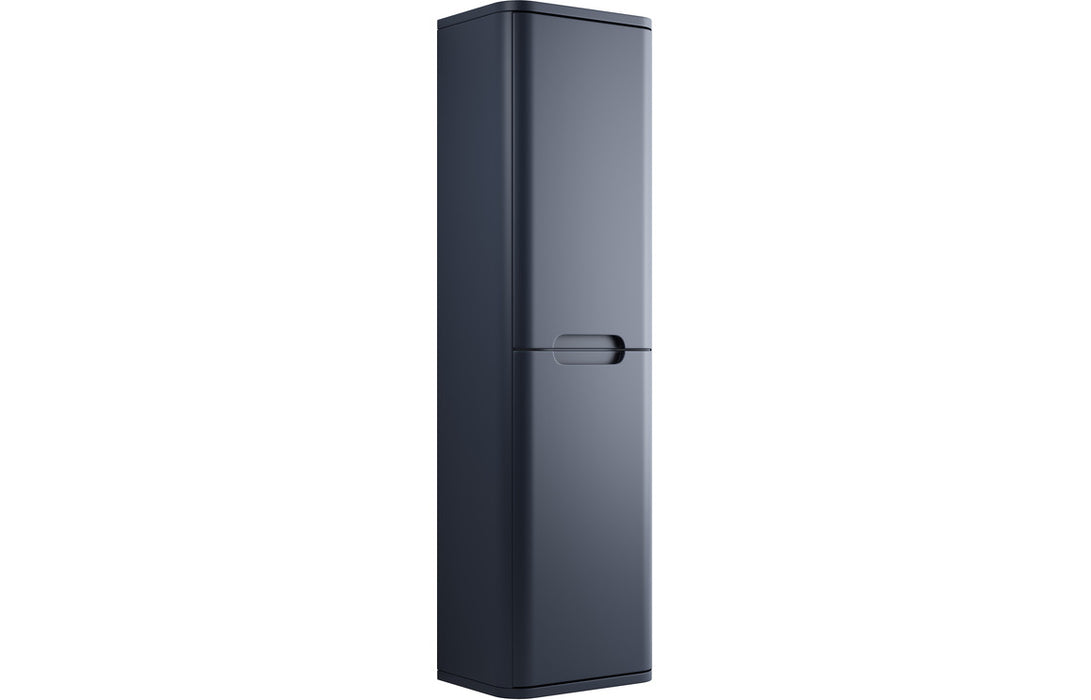 Lavena 350mm 2 Door Wall Hung Tall Unit - Matt Indigo