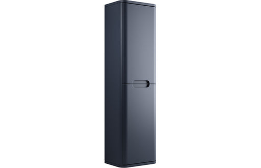 Lavena 350mm 2 Door Wall Hung Tall Unit - Matt Indigo